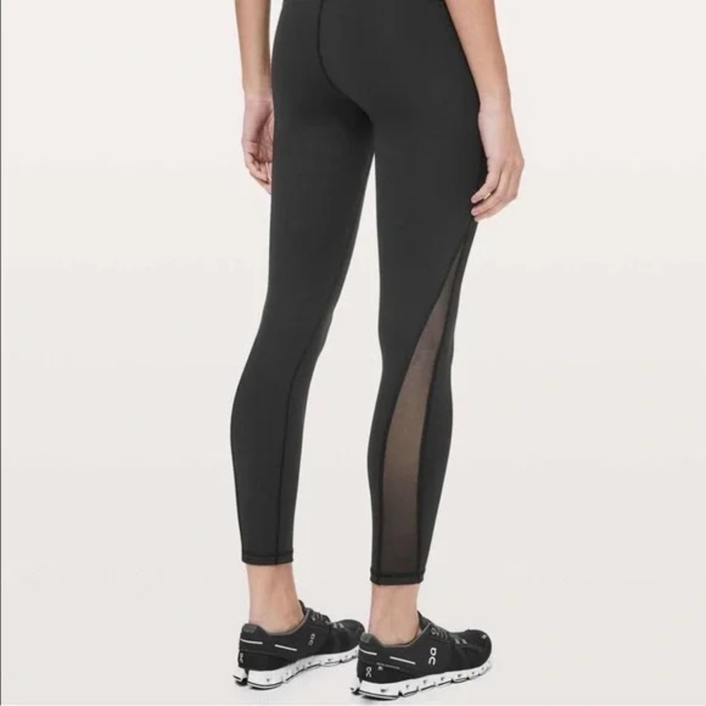 Lululemon Leggings with Mesh Detail 7/8 Length